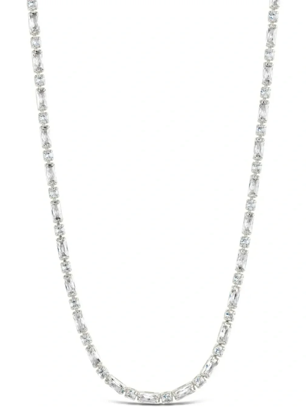 Sterling Forever Georgia CZ Tennis Necklace - Picture 3 of 6